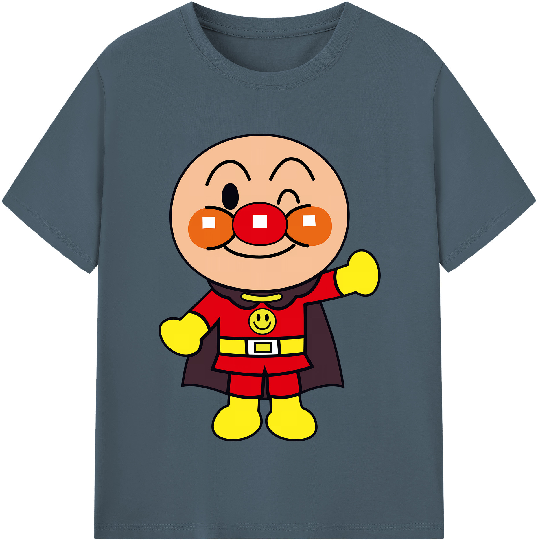 （画像用） アンパンマン Anpanman 綿100％半袖Tシャツ（フロントプリント）